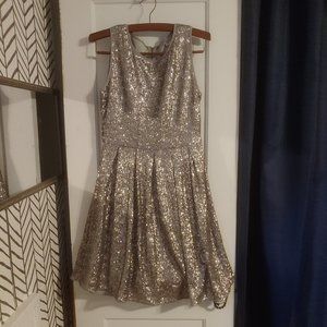 Issi silver sequin cocktail dress size medium